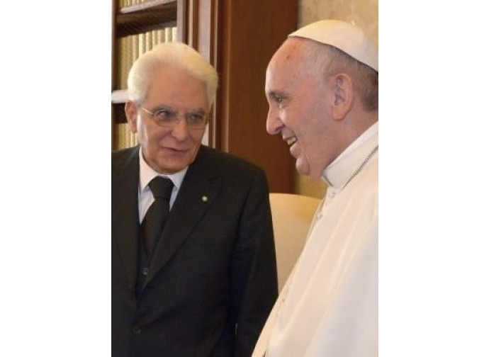 Sergio Mattarella e papa Francesco