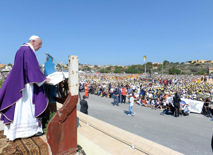 Papa Francesco a Lampedusa