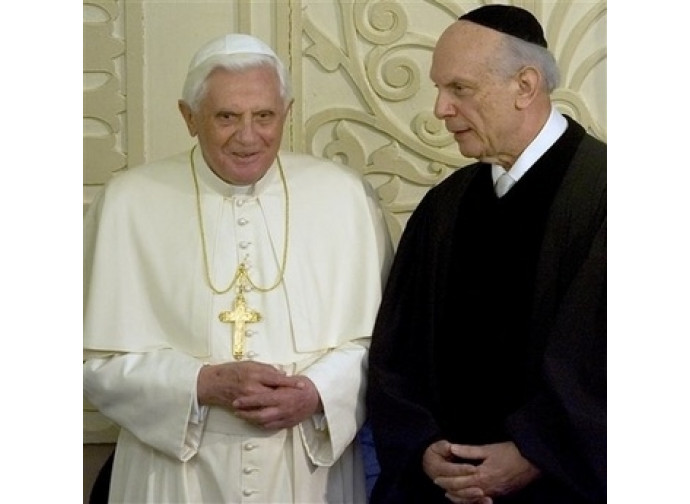 Benedetto XVI col rabbino Neusner
