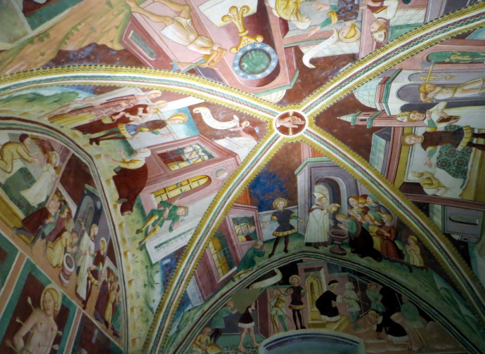 Pieve di San Pietro, affreschi