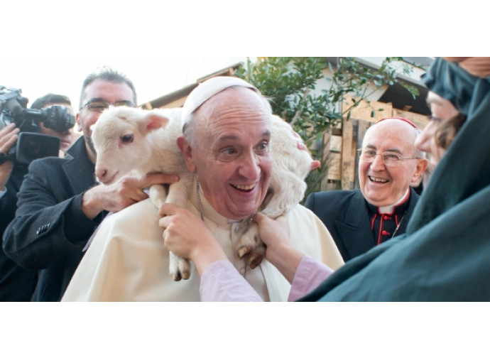Il papa e l'agnello