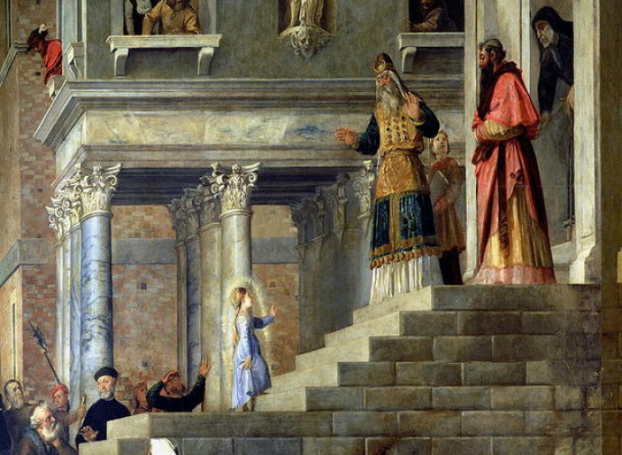 Presentazione di Maria al tempio _Tiziano