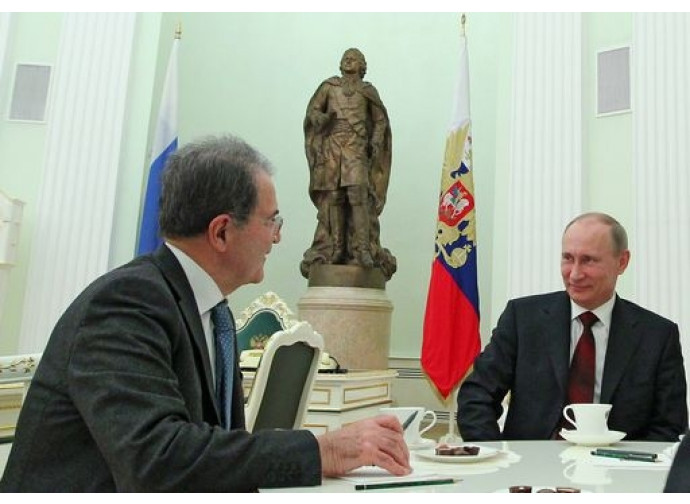 Romano Prodi e Vladimir Putin