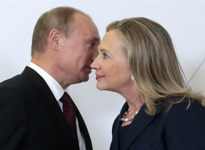 Vladimir Putin e Hillary Clinton
