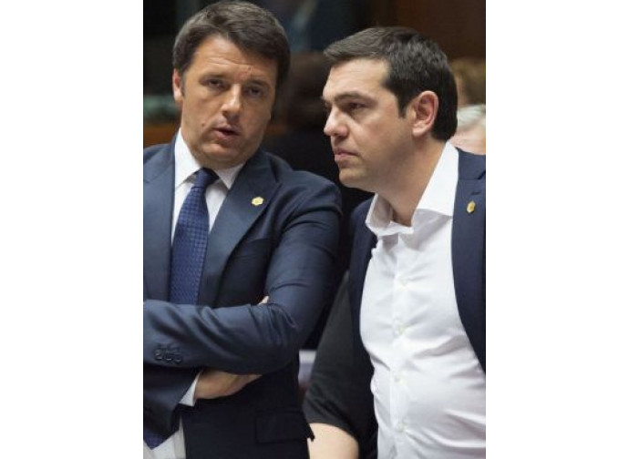 Matteo Renzi e Alexis Tsipras
