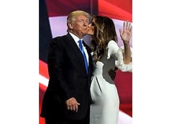 Donal Trump con la moglie Melania