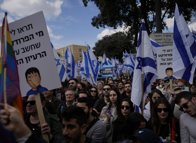 Protesta a Gerusalemme contro la riforma Netanyahu