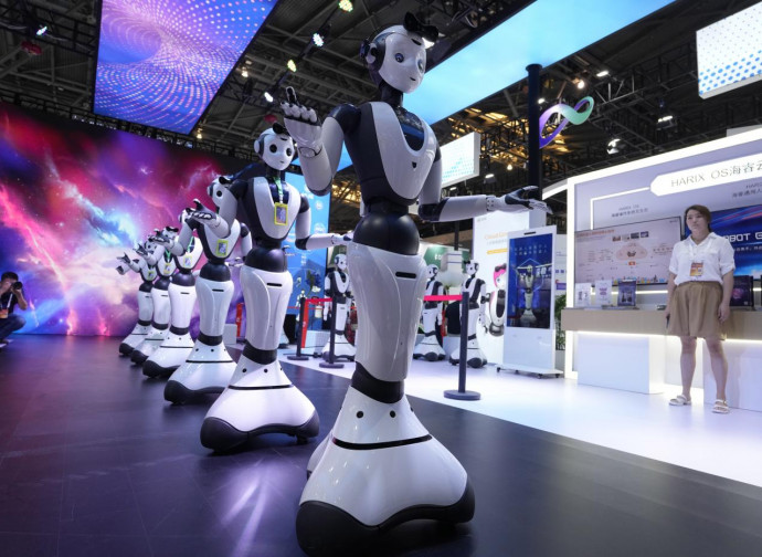 Robot in un'esposizione in Cina