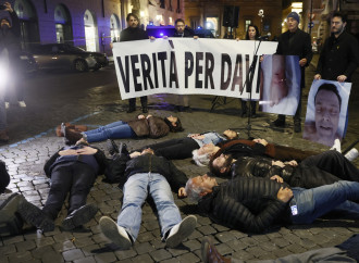 Flash mob per David Rossi (La Presse)