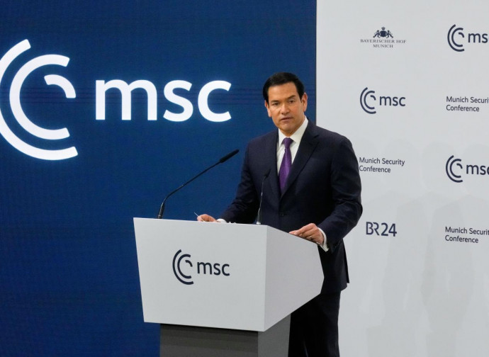 Marco Rubio alla Conferenza per la sicurezza di Monaco (La Presse)