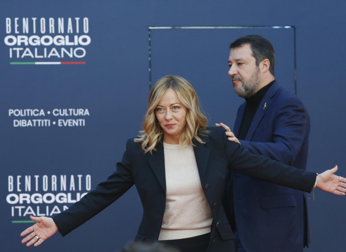 Giorgia Meloni, Matteo Salvini (La Presse)