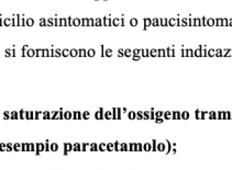 Speranza mente: Tachipirina e vigile attesa raccomandate da lui