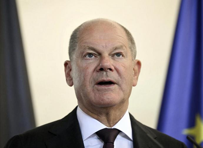 Il cancelliere Olaf Scholz - LaPresse