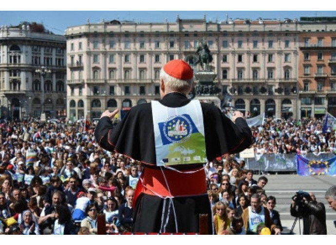 Milano, il Cardinal Scola all'Andemm al Domm, per le scuole paritarie