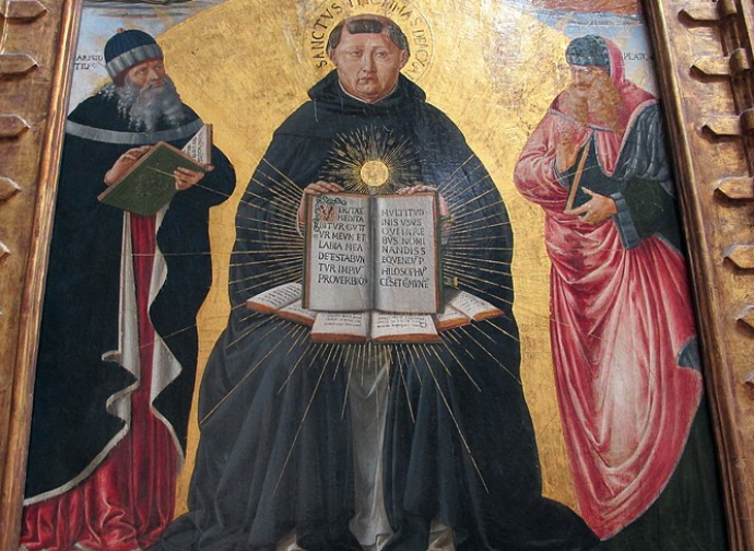 Benozzo Gozzoli, Trionfo di San Tommaso (foto Wikipedia - autore: Sailko)