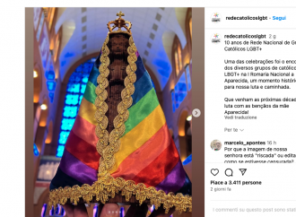 Aparecida: l'arcobaleno non risparmia neanche la Madonna