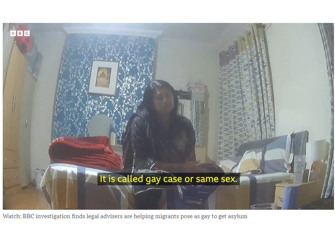 screenshot video sotto copertura BBC