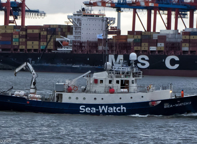 La nave della Ong tedesca Sea Watch