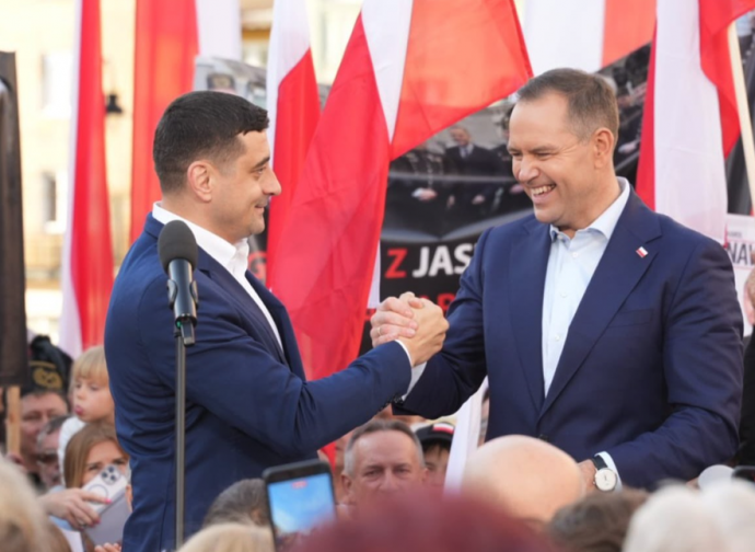 Simion e Nawrocki, campagna congiunta in Romania e Polonia Simion e Nawrocki, campagna congiunta in Romania e Polonia