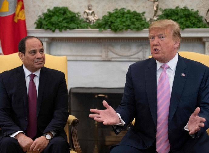 Al Sisi (presidente Egitto) e Donald Trump (Usa)