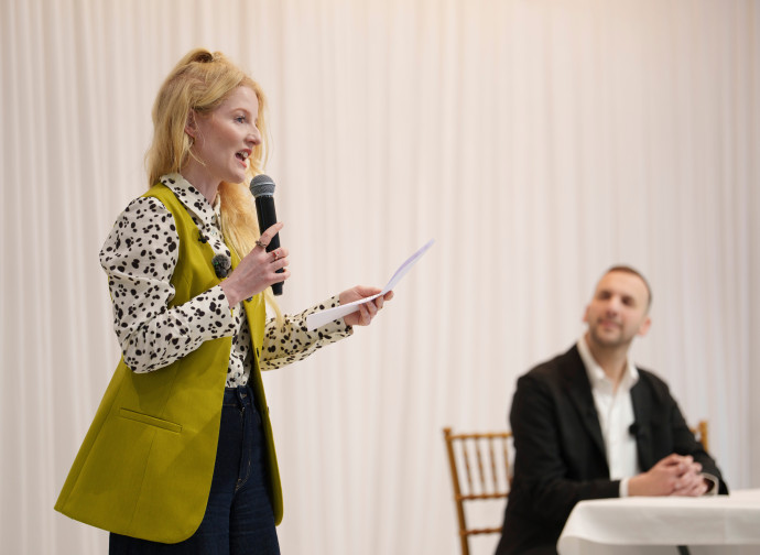 Hannah Spencer e Zack Polanski (AP)