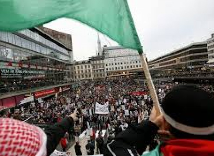 Manifestazione antisionista a Stoccolma