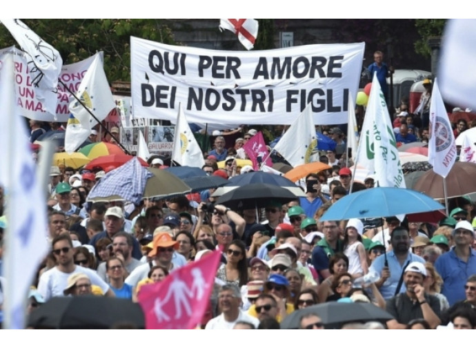 La manifestazione delle famiglie il 20 giugno a Roma
