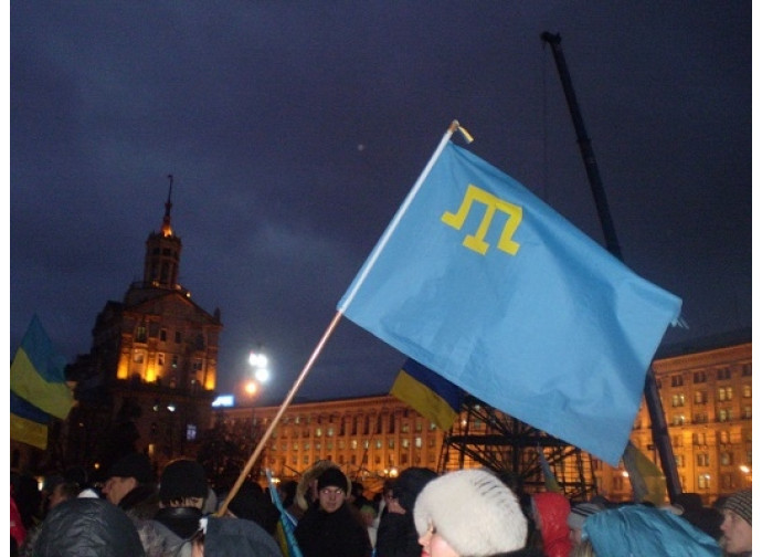 Protesta dei tatari in Crimea