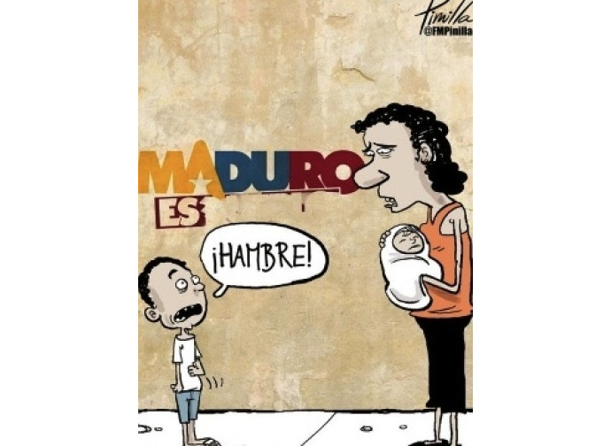 Una vignetta della mostra sul Venezuela a Firenze