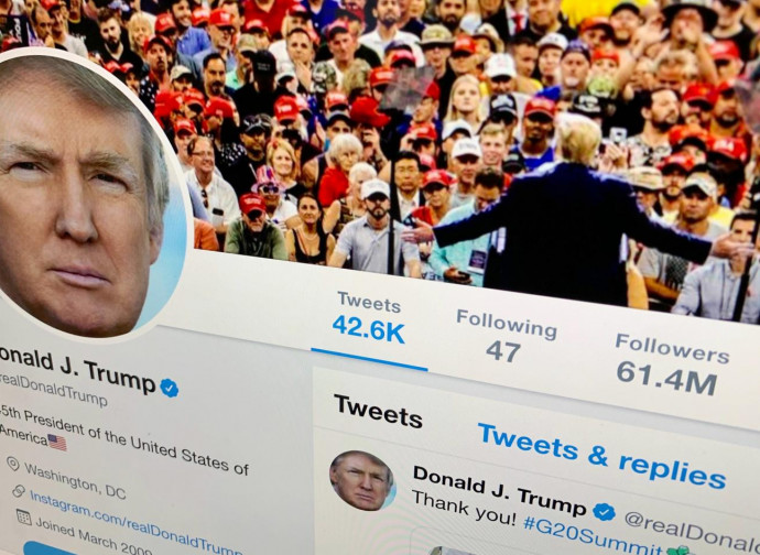 Donald Trump, il suo profilo originale su Twitter, prima del ban