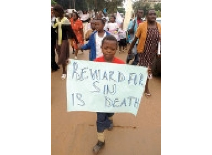 Manifestazione anti-gay in Uganda