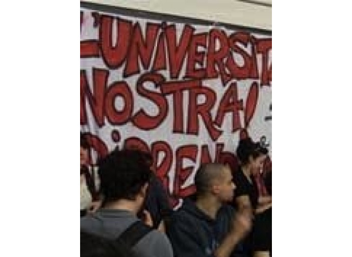 Protesta all'università