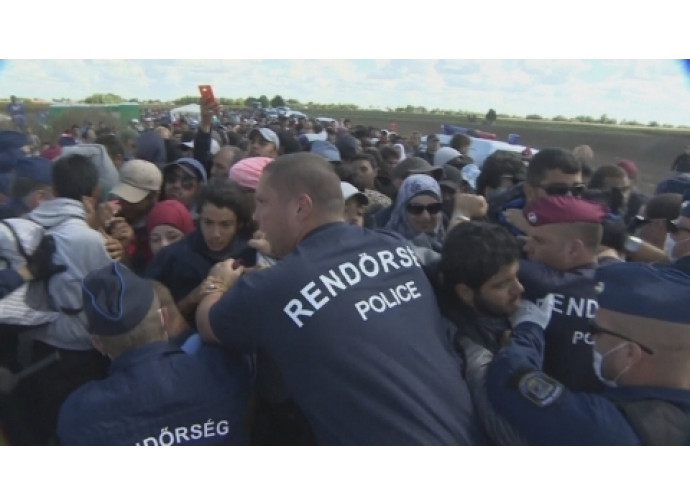 Ungheria, polizia alla frontiera