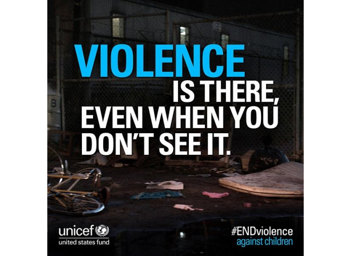 "La violenza c'è anche dove non si vede", Unicef