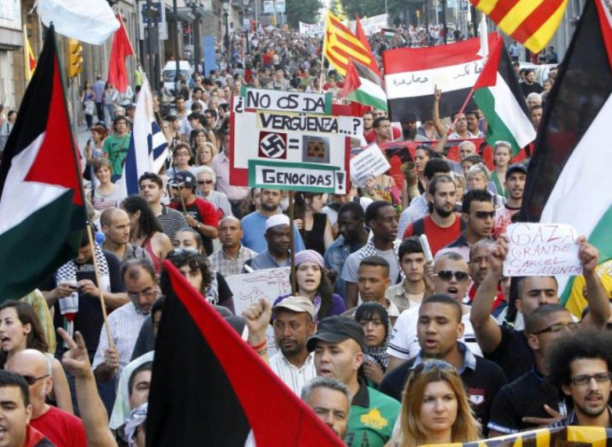 Manifestazione BDS a Valencia
