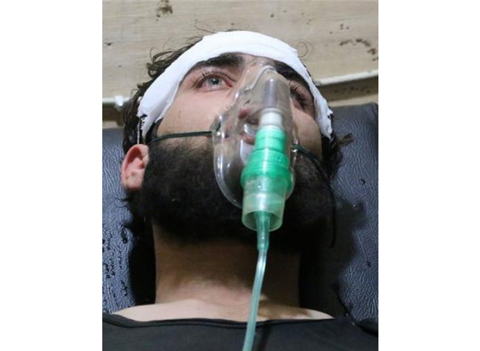 Siria, vittima dei gas