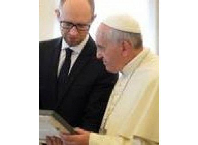 Arseny Yatsenyuk e Papa Francesco