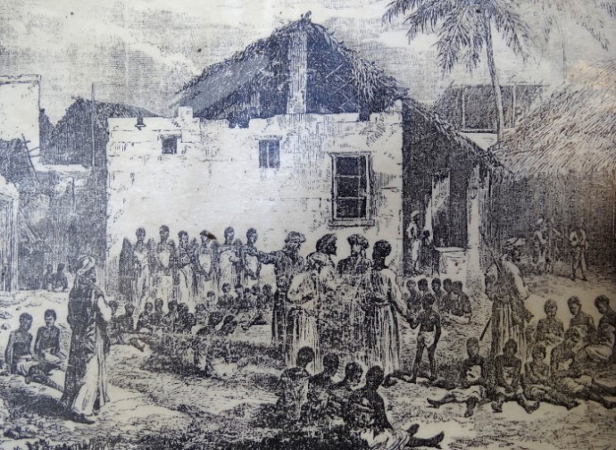 Mercato degli schiavi a Zanzibar